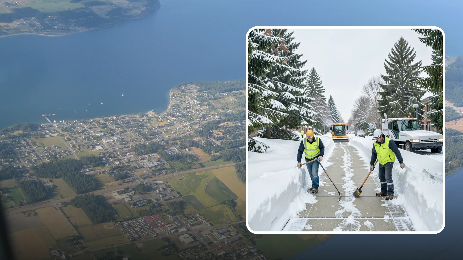Business Park Sidewalk Clearing in Coupeville, Island County, WA - Campus-walkway clearing for Western Washington business parks, keeping the inter-building paths and entrances safe for every...