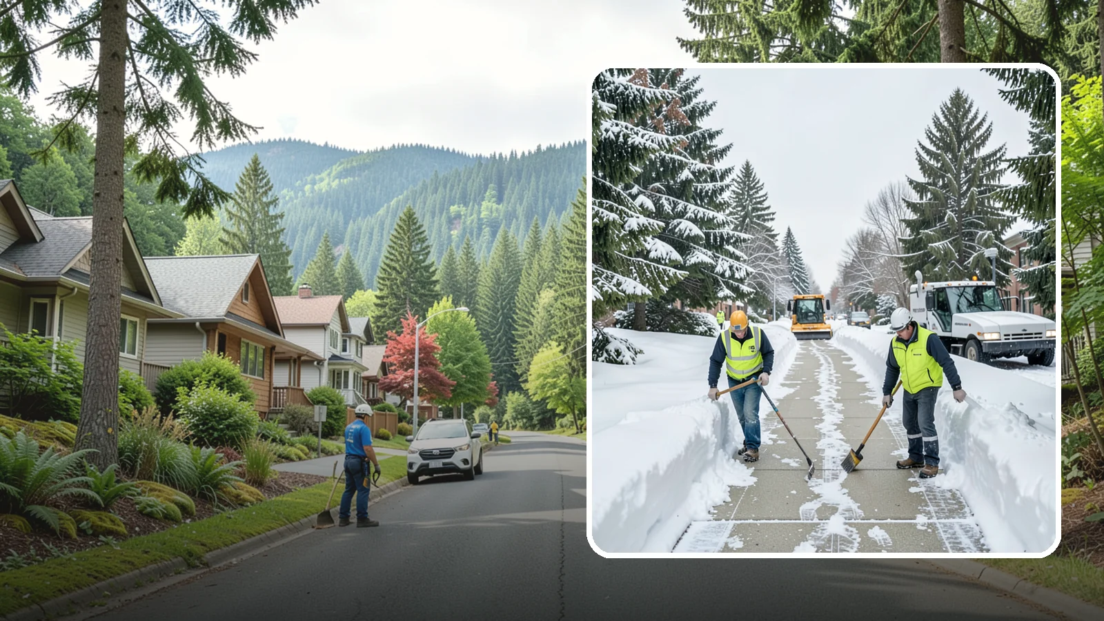Business Park Sidewalk Clearing in Darrington, Snohomish County, WA - Campus-walkway clearing for Western Washington business parks, keeping the inter-building paths and entrances safe for every...