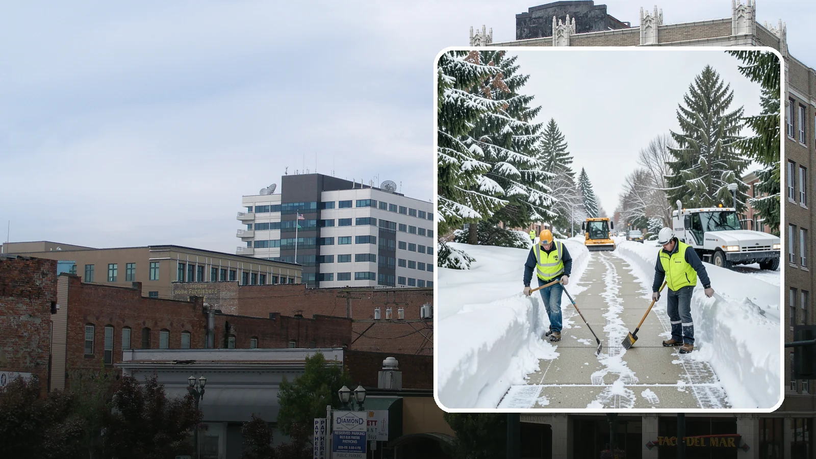 Business Park Sidewalk Clearing in Everett, Snohomish County, WA - Campus-walkway clearing for Western Washington business parks, keeping the inter-building paths and entrances safe for every...