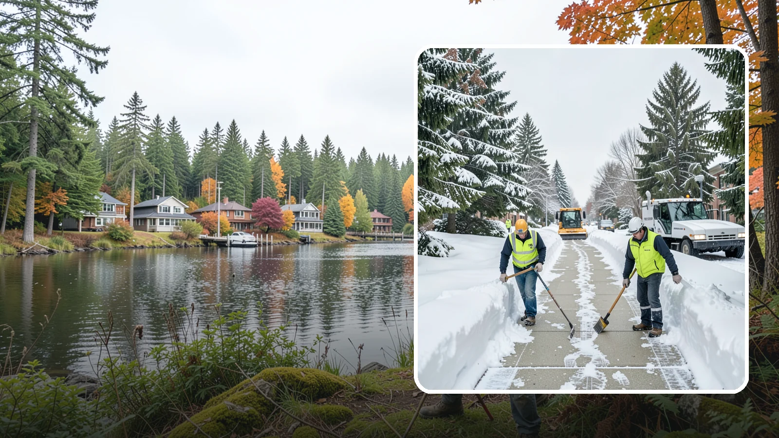 Business Park Sidewalk Clearing in La Conner, Skagit County, WA - Campus-walkway clearing for Western Washington business parks, keeping the inter-building paths and entrances safe for every...