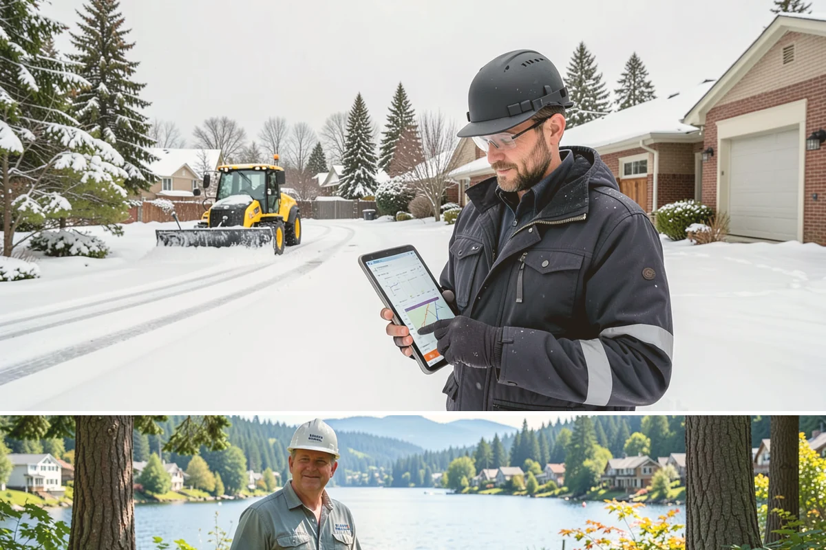 Business Park Sidewalk Clearing in Milton, King County, WA - Business park demand runs December through February, when shaded courtyards and connectors refreeze overnight between weekday...