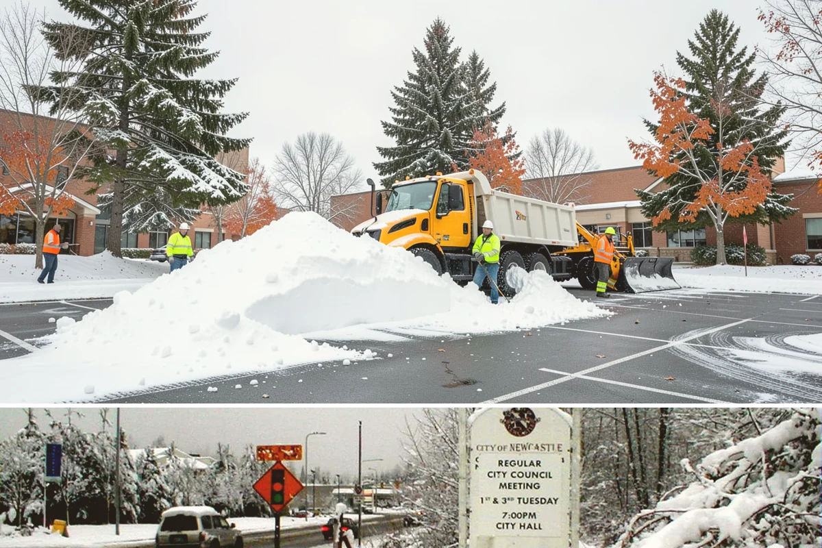 Business Park Sidewalk Clearing in Newcastle, King County, WA - Business park demand runs December through February, when shaded courtyards and connectors refreeze overnight between weekday...