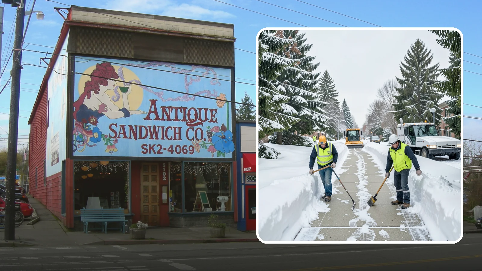 Business Park Sidewalk Clearing in Ruston, Pierce County, WA - Campus-walkway clearing for Western Washington business parks, keeping the inter-building paths and entrances safe for every...