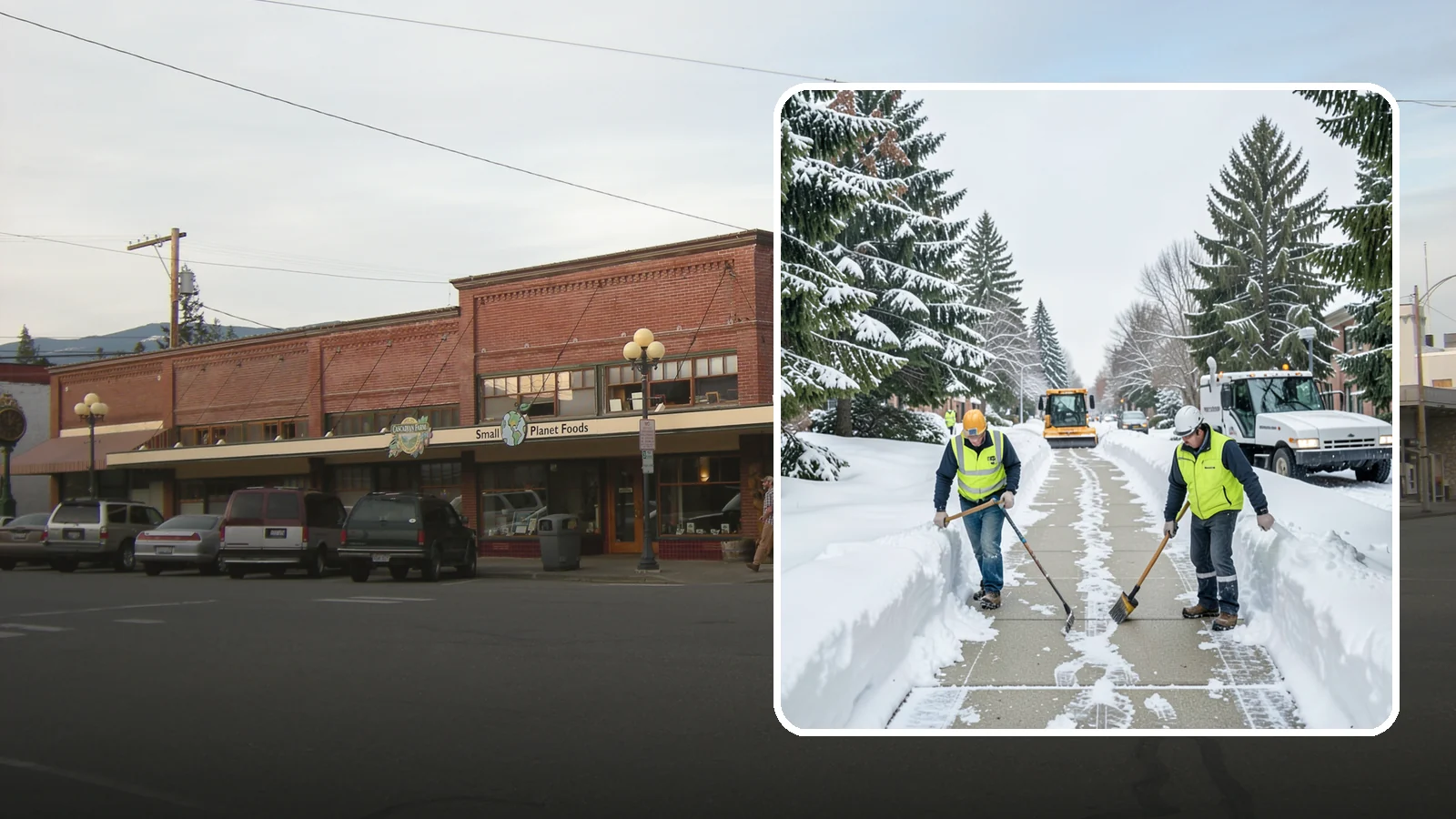 Business Park Sidewalk Clearing in Sedro-Woolley, Skagit County, WA - Campus-walkway clearing for Western Washington business parks, keeping the inter-building paths and entrances safe for every...
