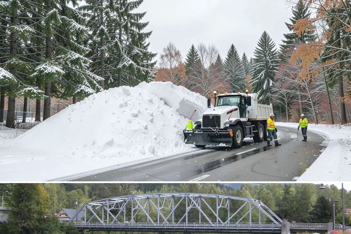 Business Park Sidewalk Clearing in Skykomish, King County, WA - Business park demand runs December through February, when shaded courtyards and connectors refreeze overnight between weekday...