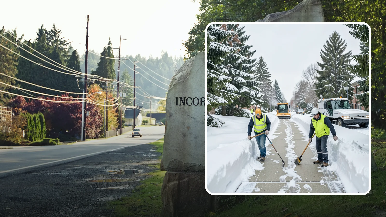 Business Park Sidewalk Clearing in Wilkeson, Pierce County, WA - Campus-walkway clearing for Western Washington business parks, keeping the inter-building paths and entrances safe for every...