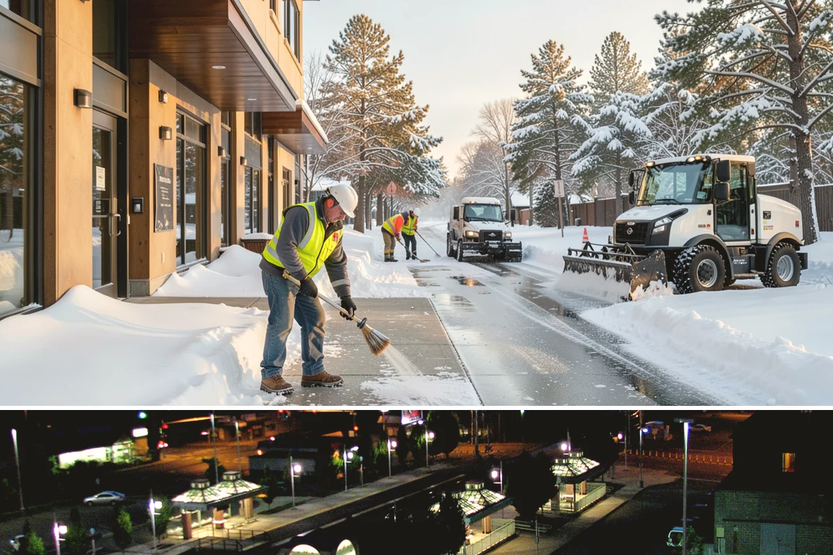 Business Park Snow Plowing in Auburn, King County, WA - Approve a seasonal plan before winter so every company in the park opens on time.