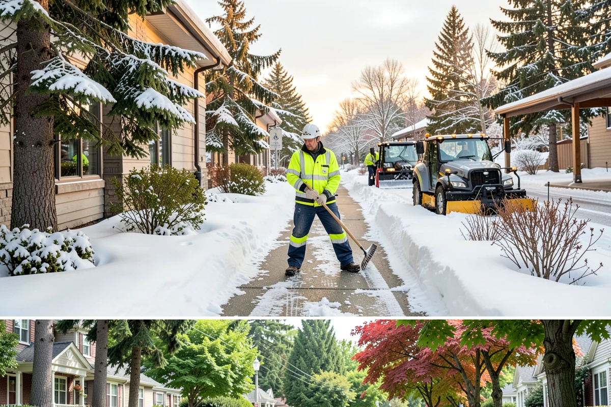 Business Park Snow Plowing in Beaux Arts Village, King County, WA - Approve a seasonal plan before winter so every company in the park opens on time.