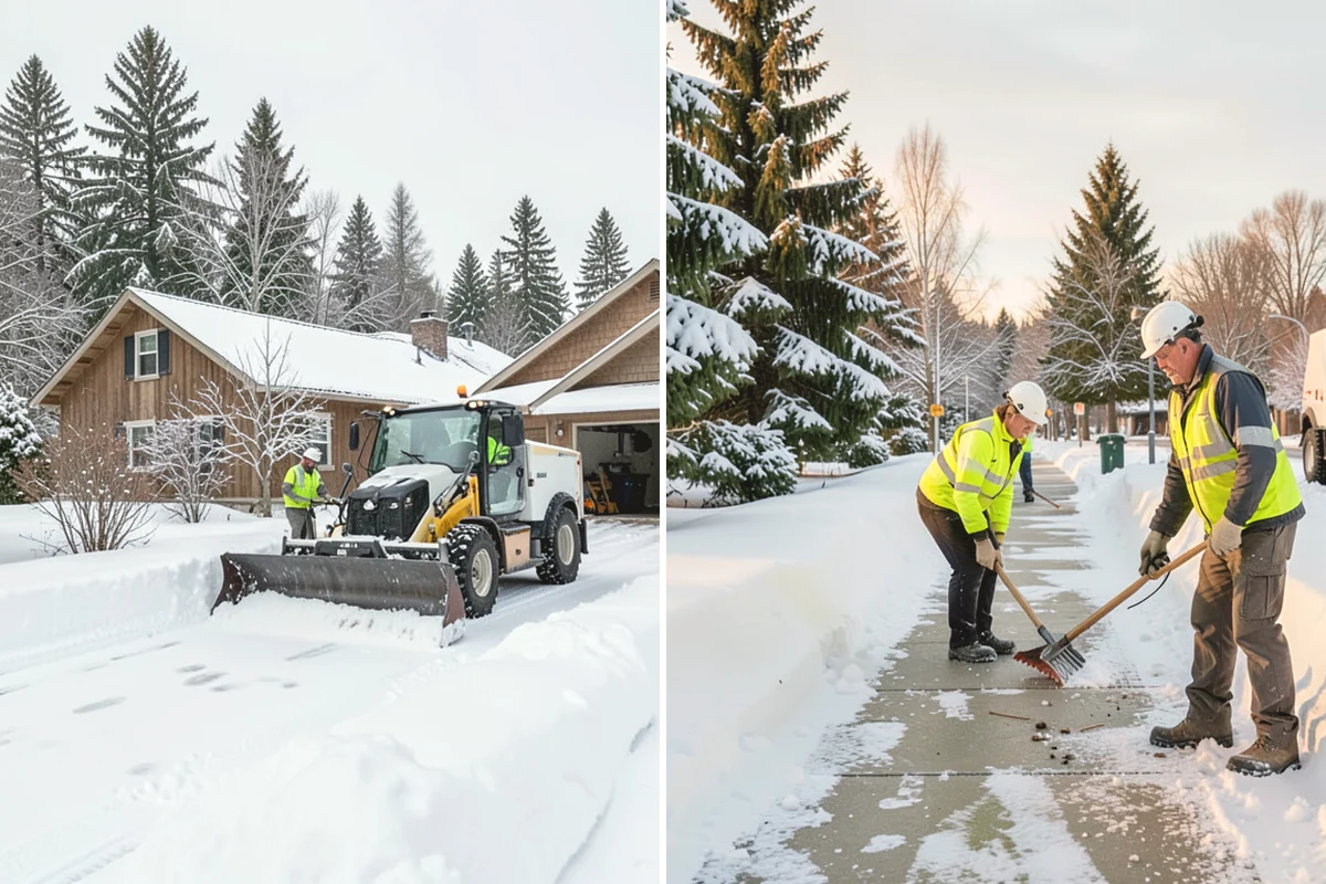 Business Park Snow Plowing in Black Diamond, King County, WA - Map the internal roads, tenant lots, and building entrances with management