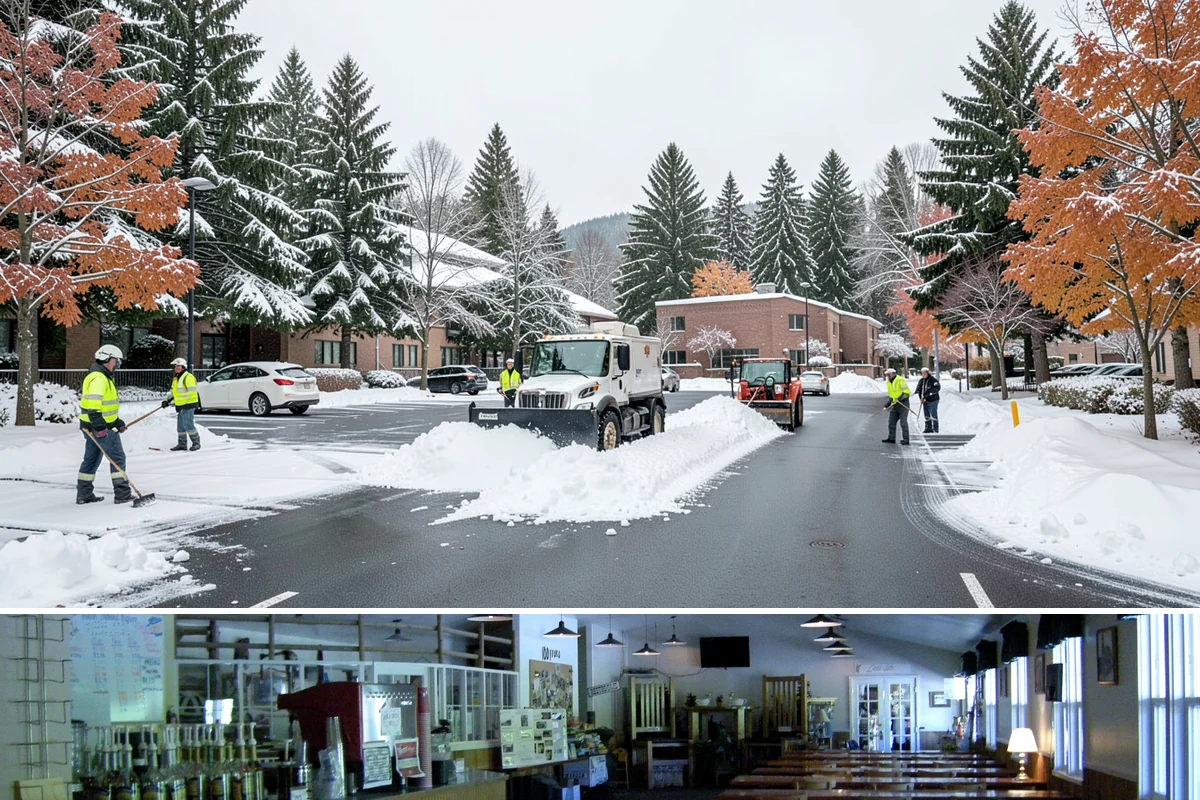 Business Park Snow Plowing in Black Diamond, King County, WA - Approve a seasonal plan before winter so every company in the park opens on time.