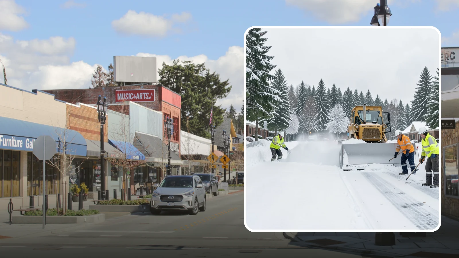 Business Park Snow Plowing in Bothell, King County, WA - We plow business park roads, shared lots, and multiple building entrances so every tenant company opens on time.