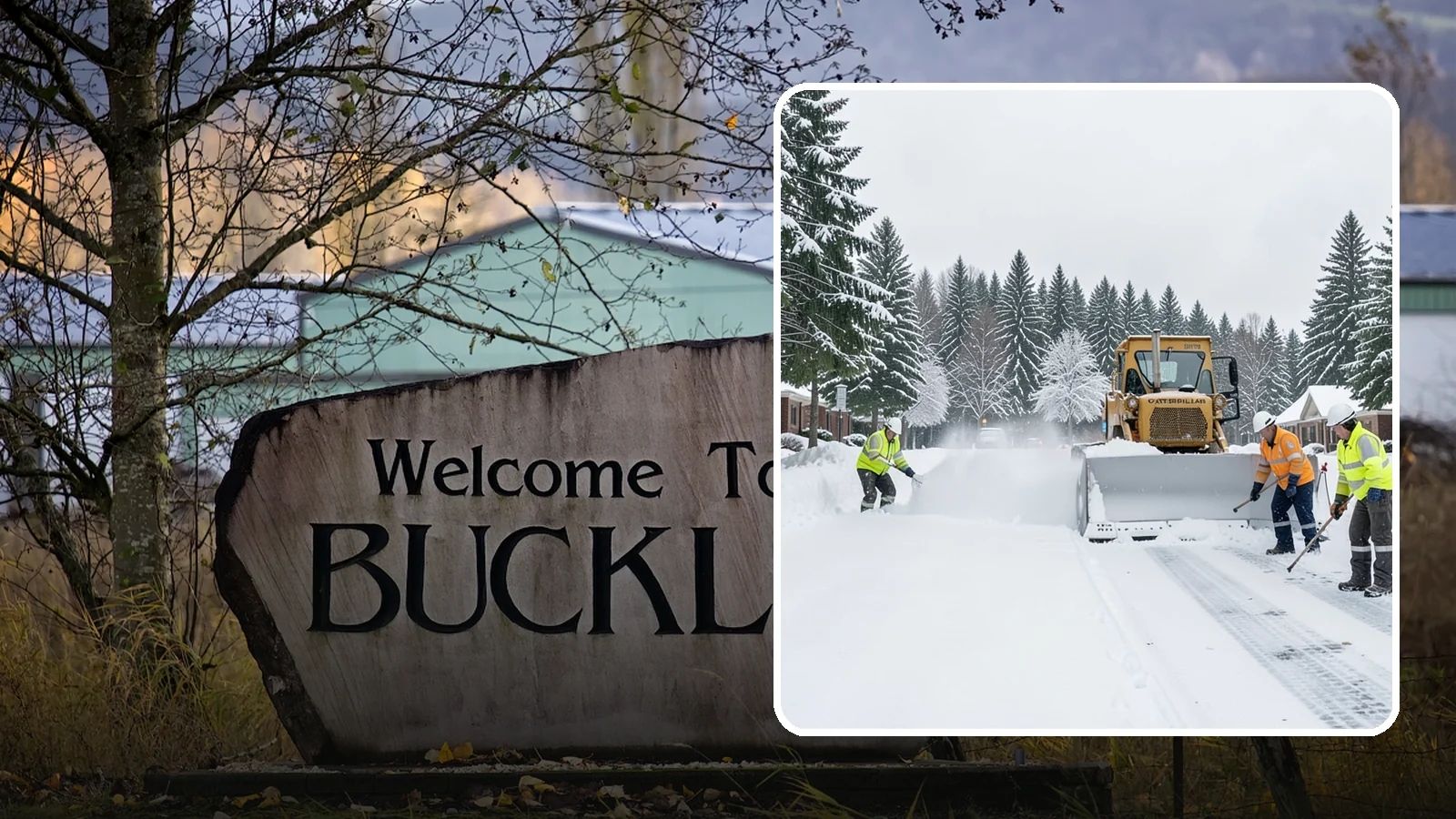 Business Park Snow Plowing in Buckley, Pierce County, WA - We plow business park roads, shared lots, and multiple building entrances so every tenant company opens on time.