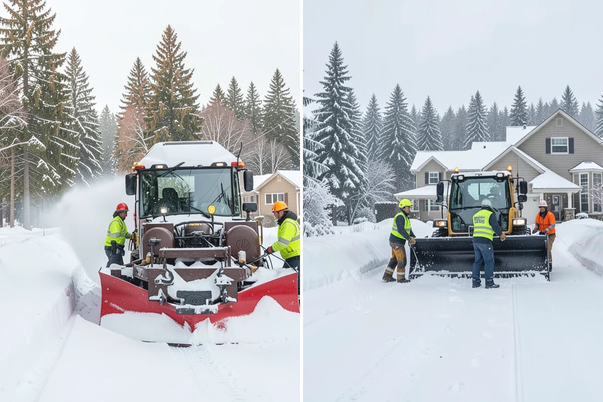 Business Park Snow Plowing in Buckley, Pierce County, WA - Map the internal roads, tenant lots, and building entrances with management