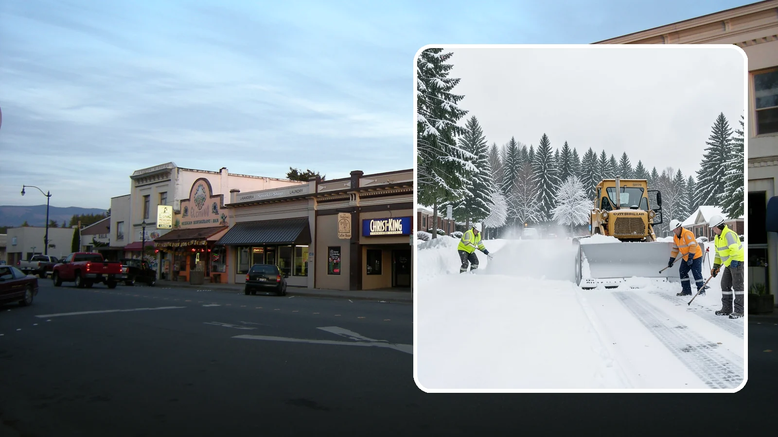 Business Park Snow Plowing in Burlington, Skagit County, WA - We plow business park roads, shared lots, and multiple building entrances so every tenant company opens on time.