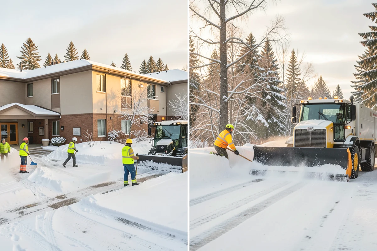 Business Park Snow Plowing in Burlington, Skagit County, WA - Map the internal roads, tenant lots, and building entrances with management