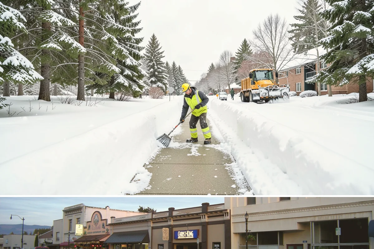Business Park Snow Plowing in Burlington, Skagit County, WA - Approve a seasonal plan before winter so every company in the park opens on time.