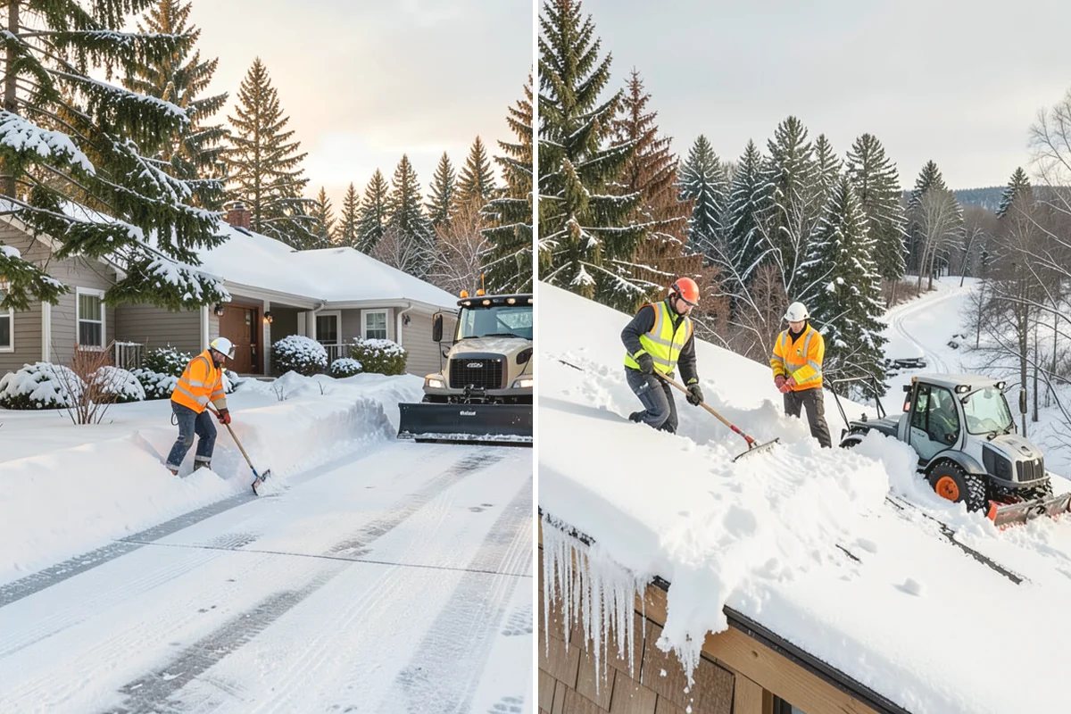 Business Park Snow Plowing in Carnation, King County, WA - Map the internal roads, tenant lots, and building entrances with management
