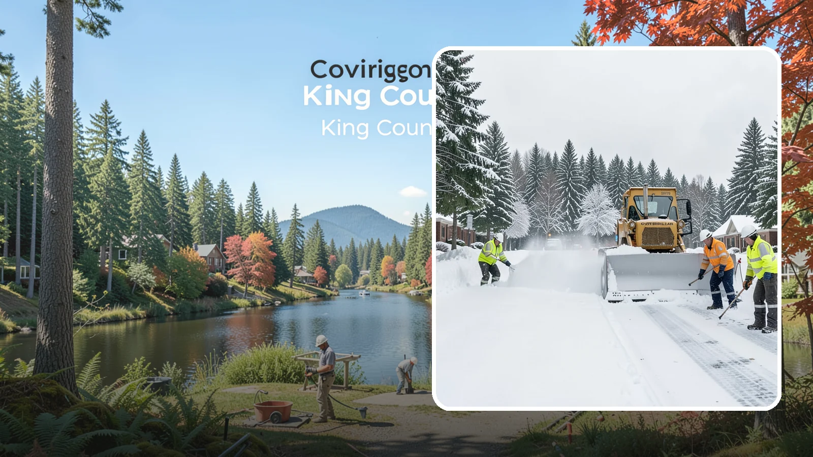 Business Park Snow Plowing in Covington, King County, WA - We plow business park roads, shared lots, and multiple building entrances so every tenant company opens on time.