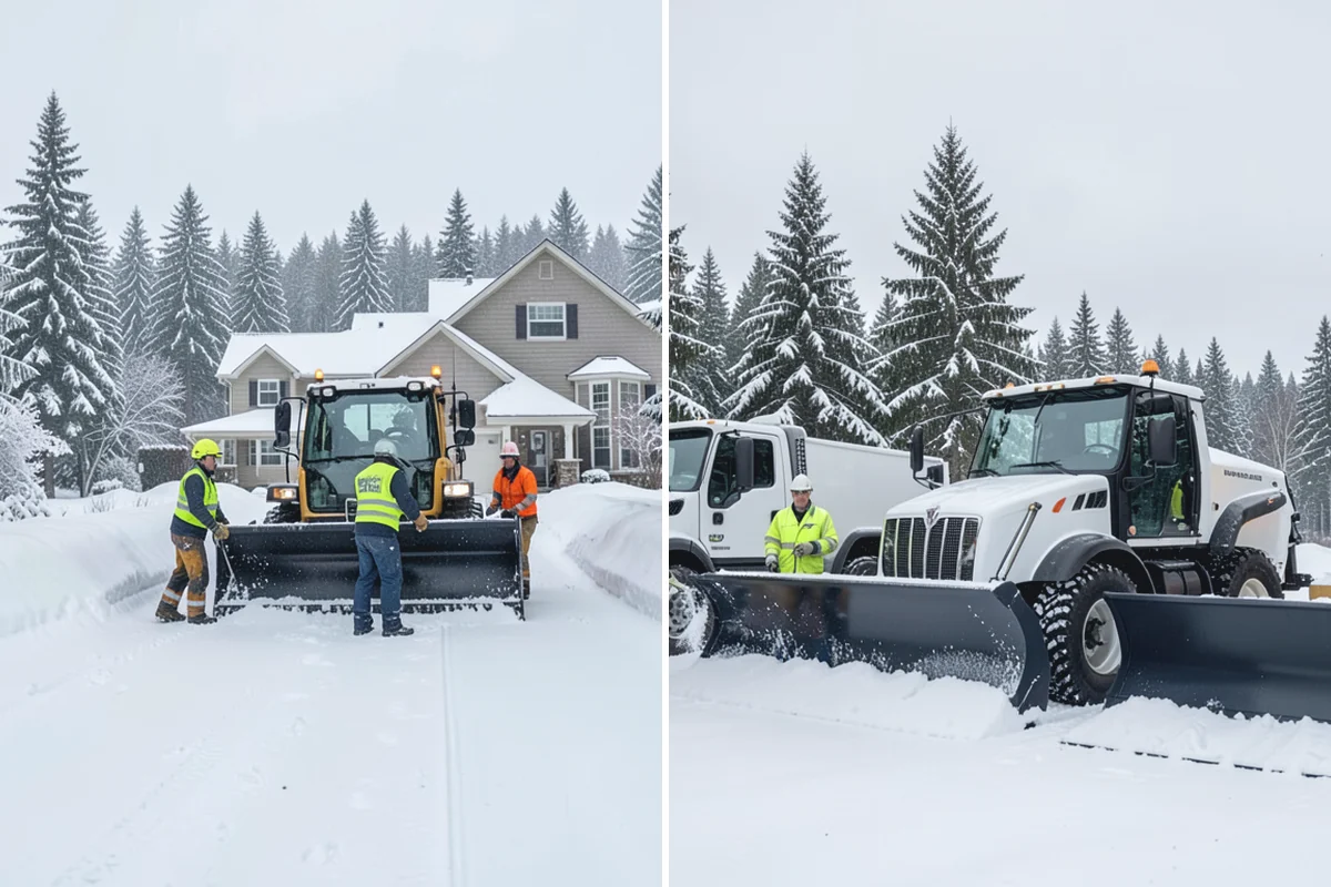 Business Park Snow Plowing in Darrington, Snohomish County, WA - Map the internal roads, tenant lots, and building entrances with management