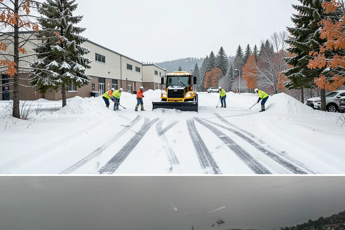 Business Park Snow Plowing in Des Moines, King County, WA - Approve a seasonal plan before winter so every company in the park opens on time.