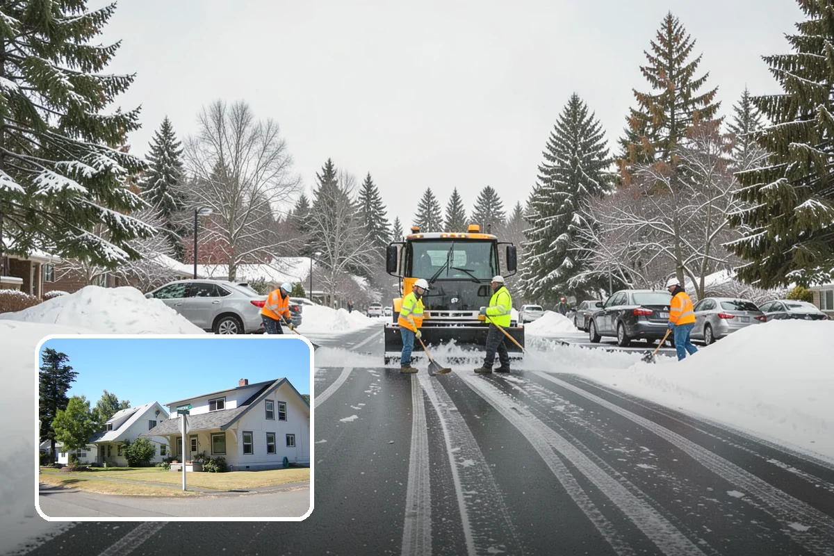 Business Park Snow Plowing in DuPont, Pierce County, WA - Internal roads and every tenant lot cleared before the workday