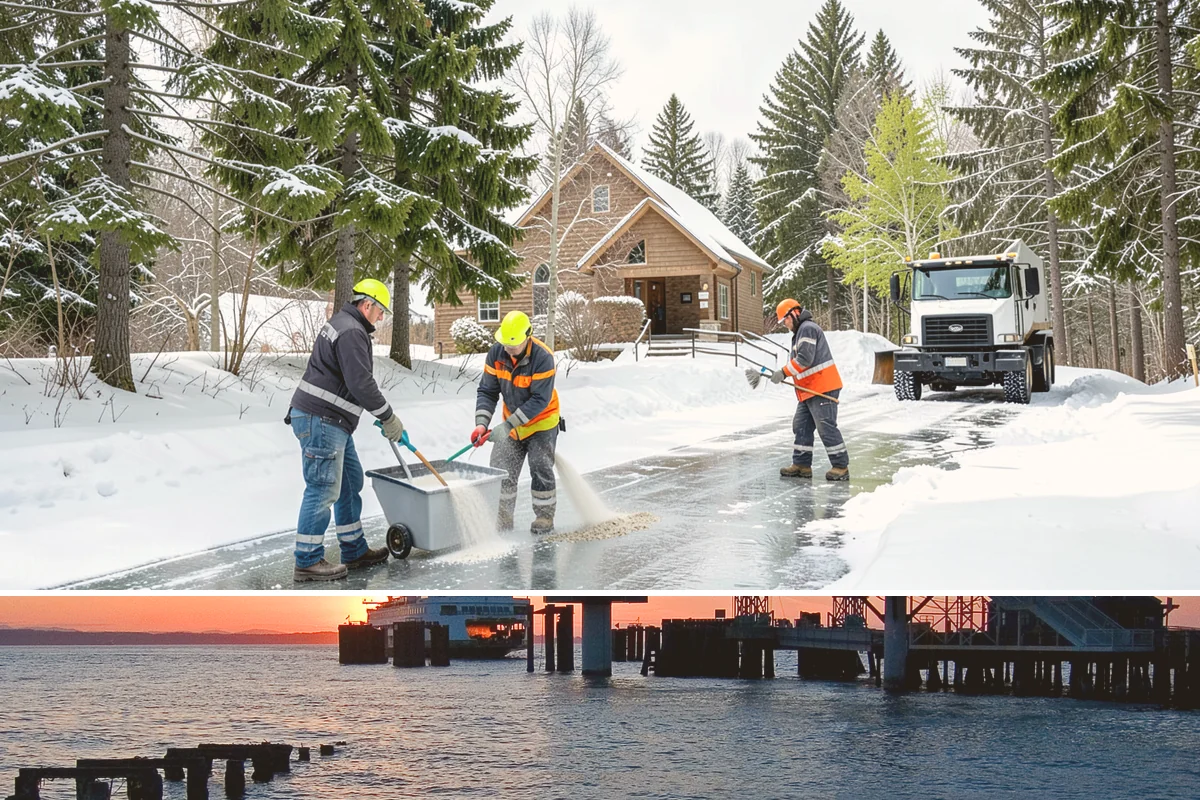 Business Park Snow Plowing in Edmonds, Snohomish County, WA - Approve a seasonal plan before winter so every company in the park opens on time.