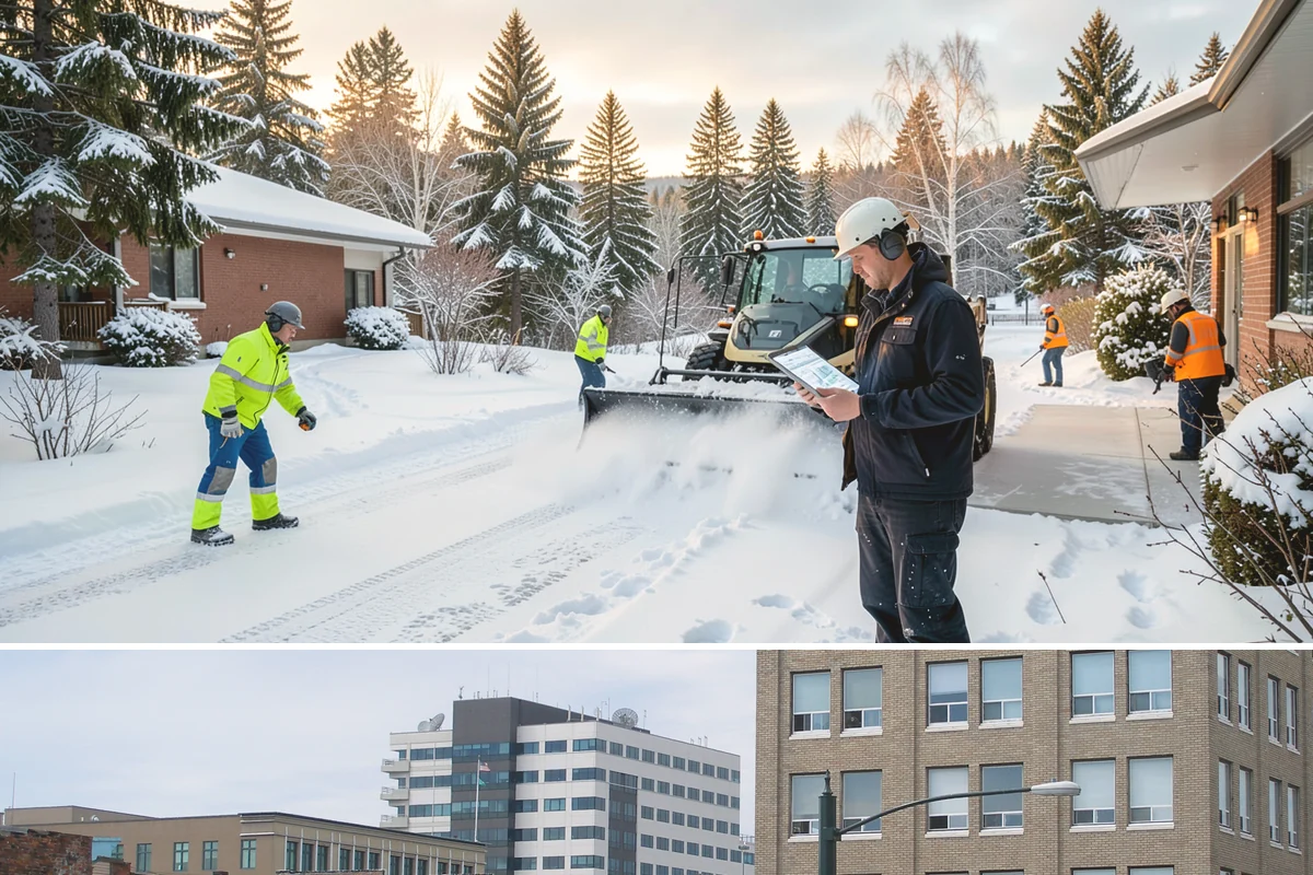 Business Park Snow Plowing in Everett, Snohomish County, WA - Approve a seasonal plan before winter so every company in the park opens on time.