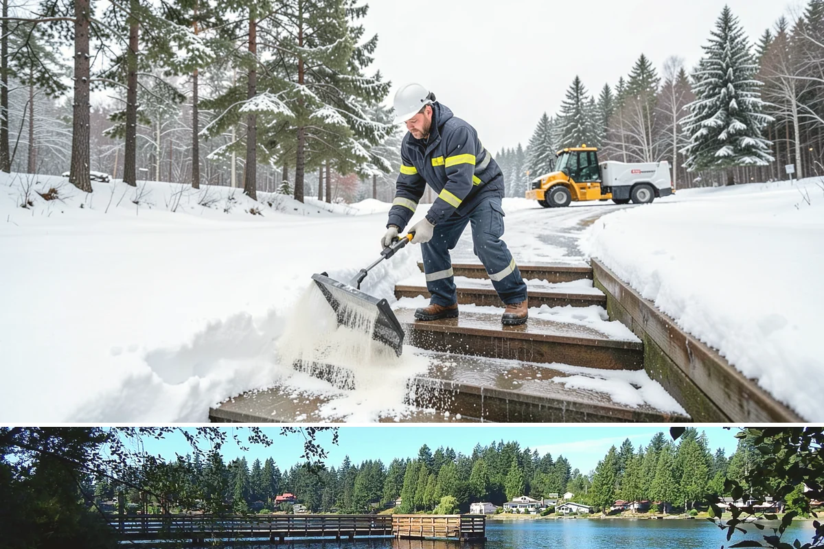 Business Park Snow Plowing in Federal Way, King County, WA - Approve a seasonal plan before winter so every company in the park opens on time.