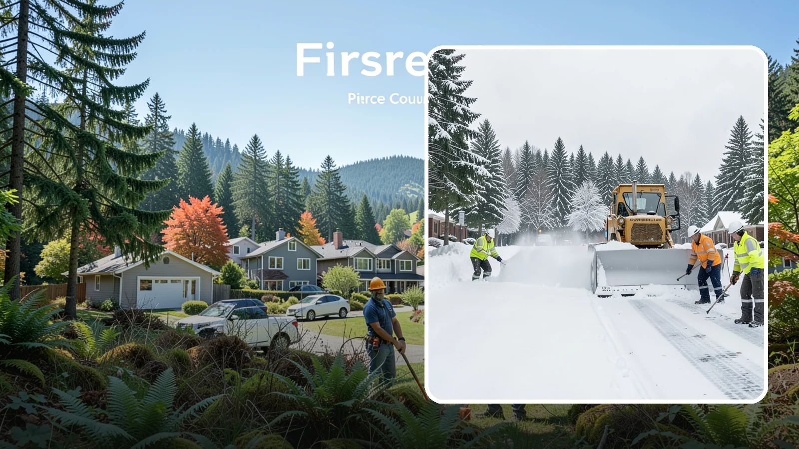 Business Park Snow Plowing in Fircrest, Pierce County, WA - We plow business park roads, shared lots, and multiple building entrances so every tenant company opens on time.