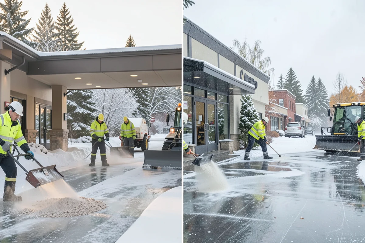 Business Park Snow Plowing in Gold Bar, Snohomish County, WA - Map the internal roads, tenant lots, and building entrances with management