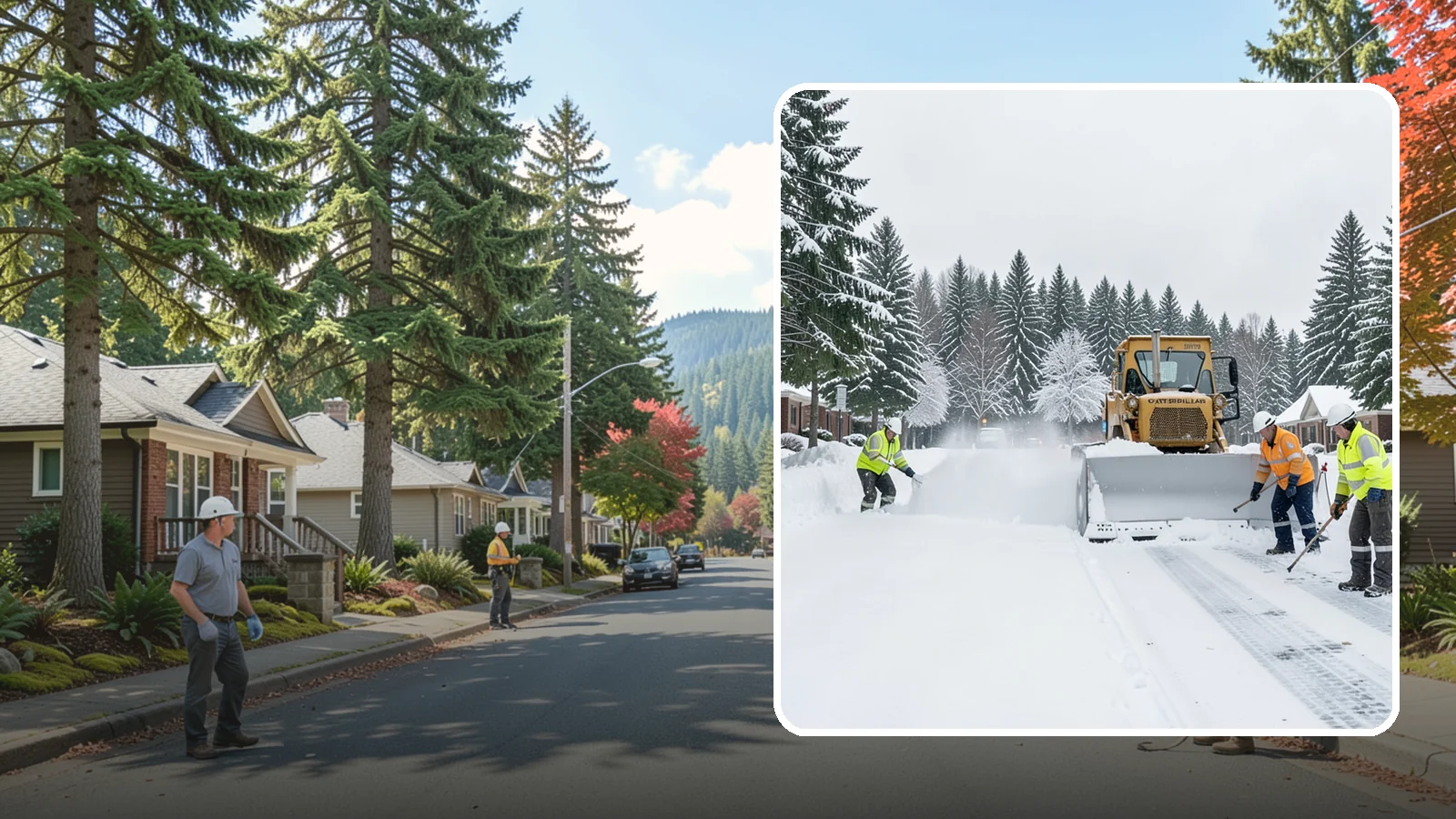 Business Park Snow Plowing in Hunts Point, King County, WA - We plow business park roads, shared lots, and multiple building entrances so every tenant company opens on time.