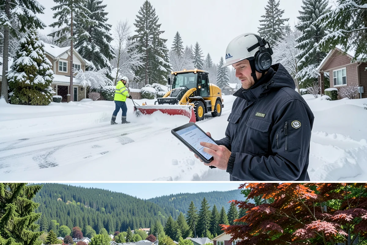 Business Park Snow Plowing in Index, Snohomish County, WA - Approve a seasonal plan before winter so every company in the park opens on time.