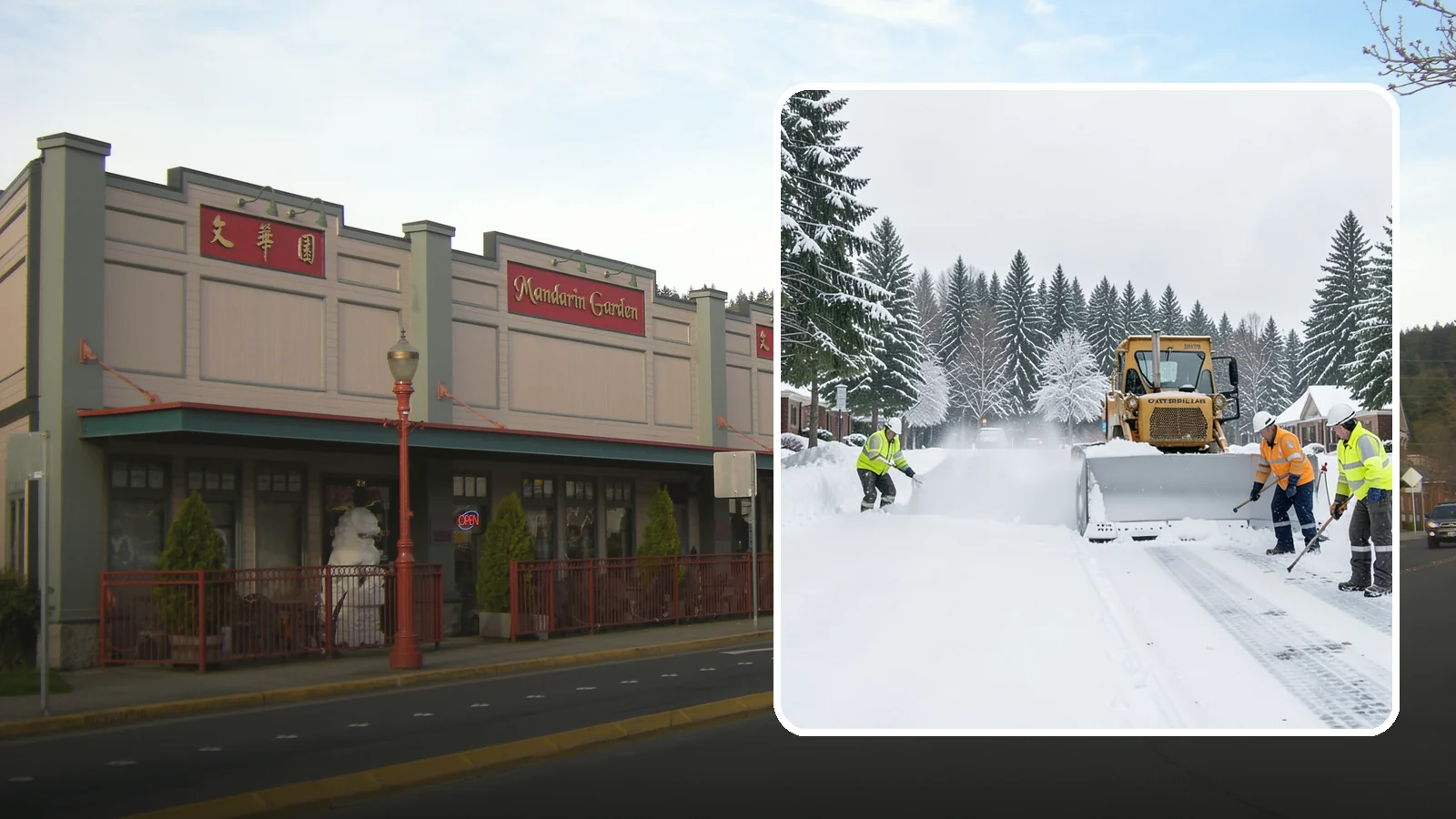 Business Park Snow Plowing in Issaquah, King County, WA - We plow business park roads, shared lots, and multiple building entrances so every tenant company opens on time.