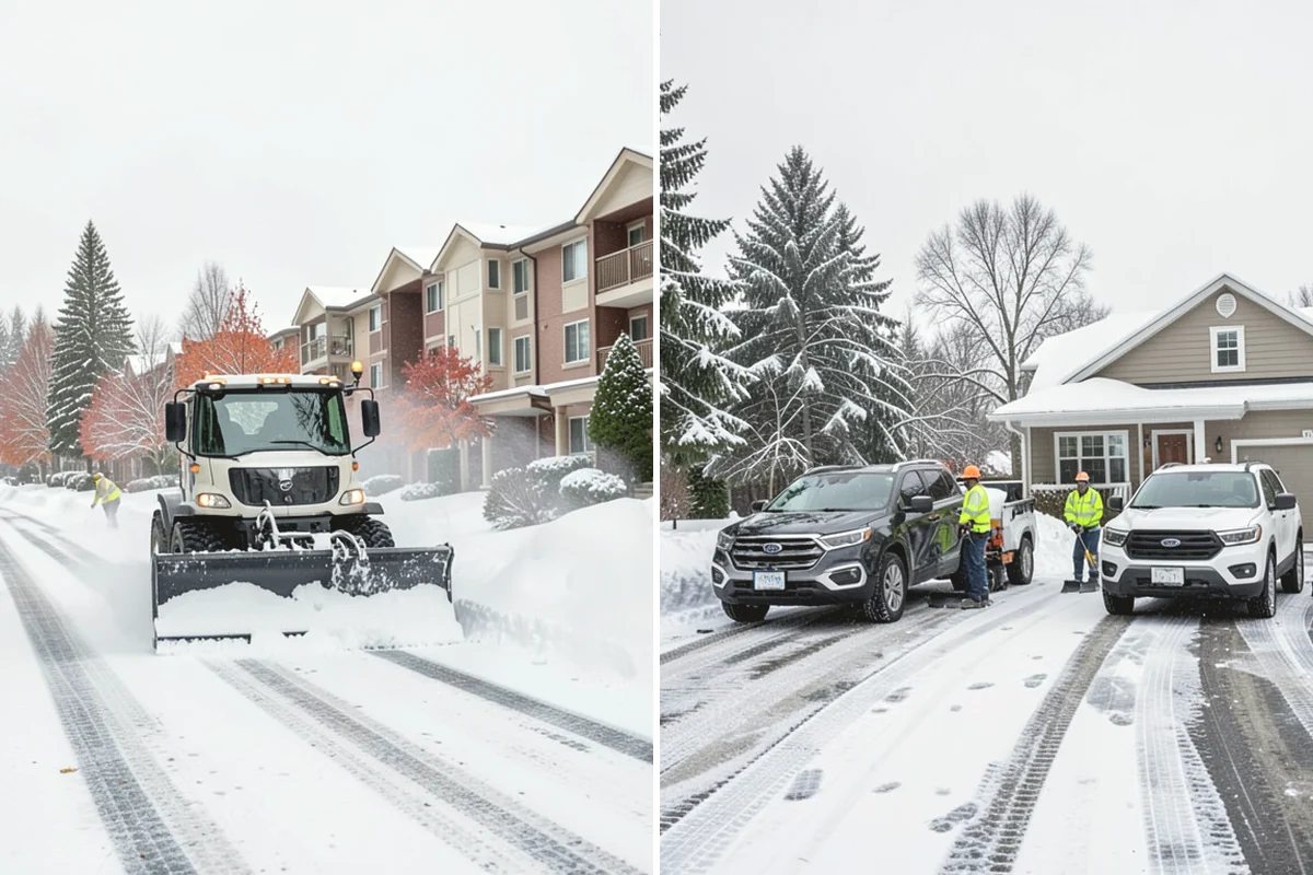 Business Park Snow Plowing in Issaquah, King County, WA - Map the internal roads, tenant lots, and building entrances with management