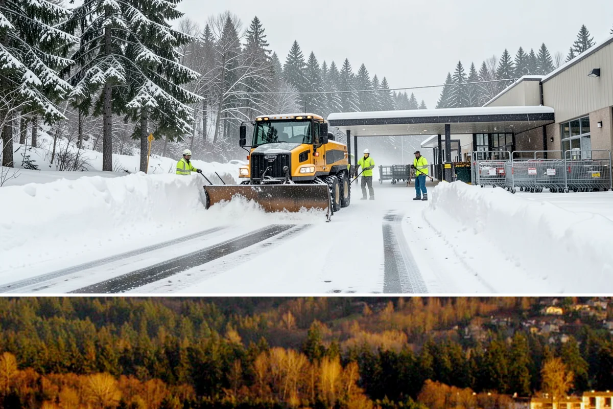 Business Park Snow Plowing in Kenmore, King County, WA - Approve a seasonal plan before winter so every company in the park opens on time.