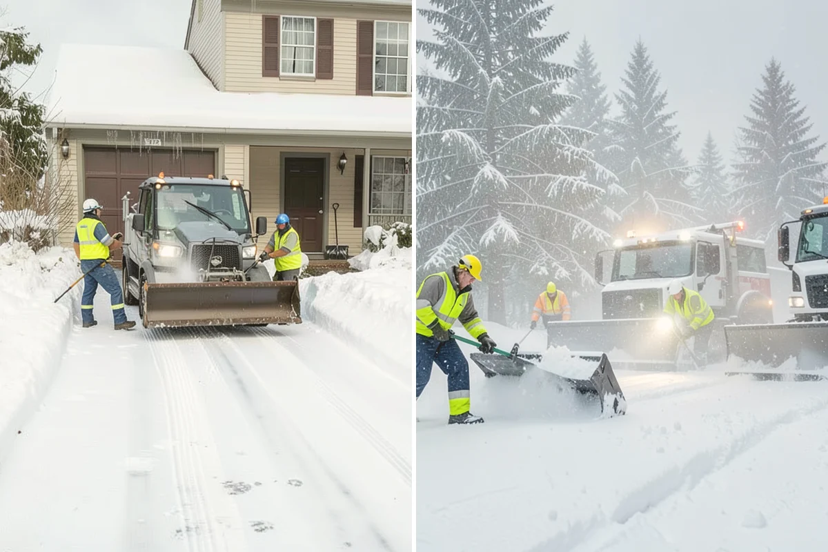 Business Park Snow Plowing in Kirkland, King County, WA - Map the internal roads, tenant lots, and building entrances with management