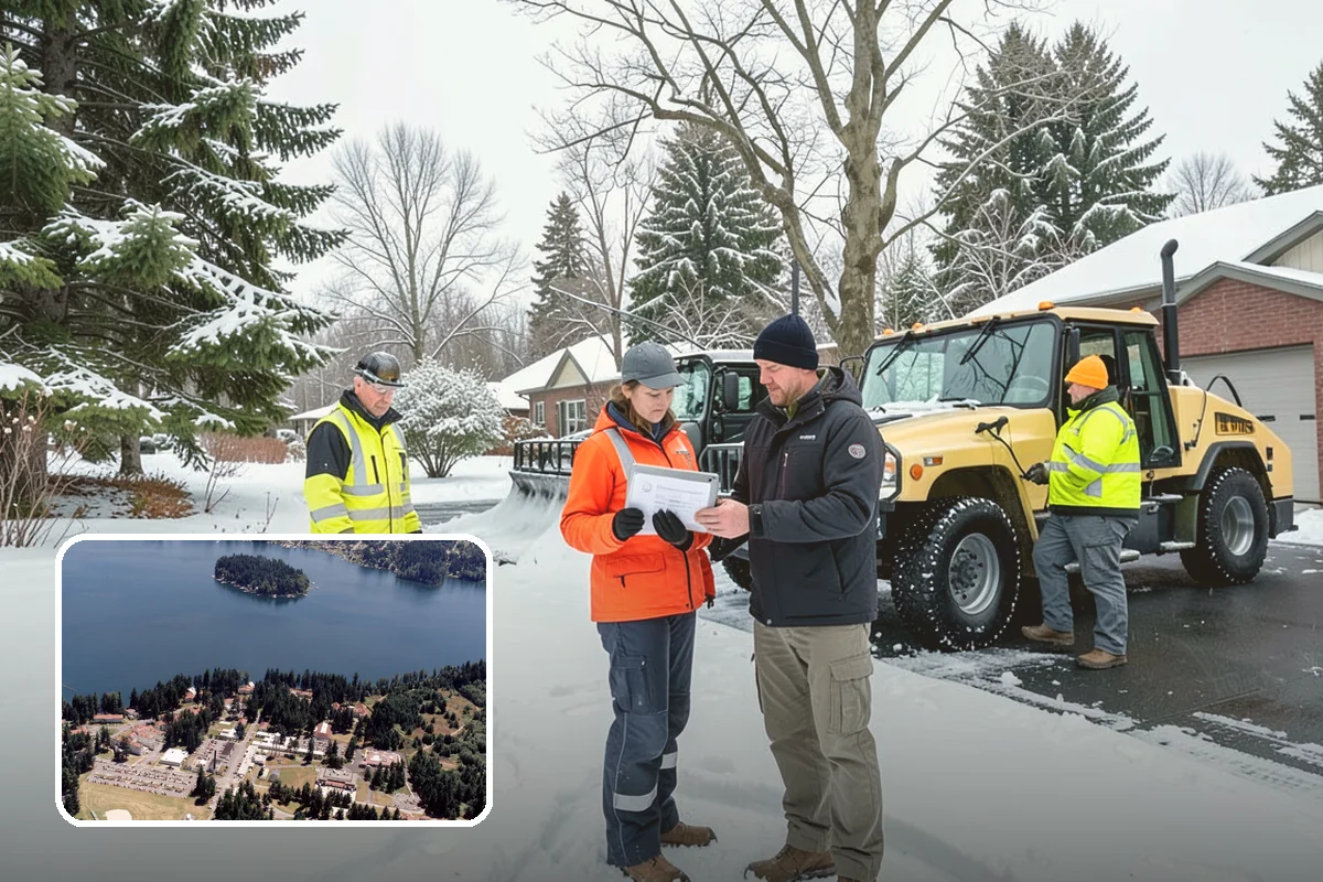 Business Park Snow Plowing in Lakewood, Pierce County, WA - Internal roads and every tenant lot cleared before the workday