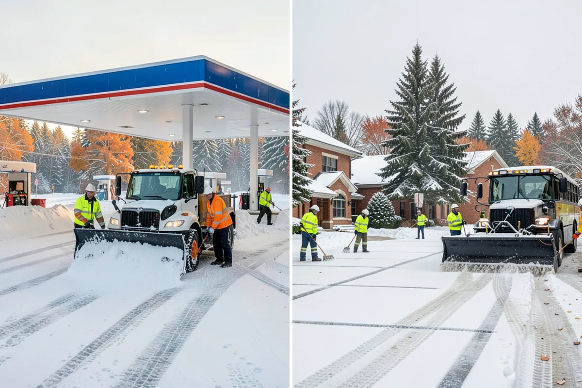 Business Park Snow Plowing in Lyman, Skagit County, WA - Map the internal roads, tenant lots, and building entrances with management