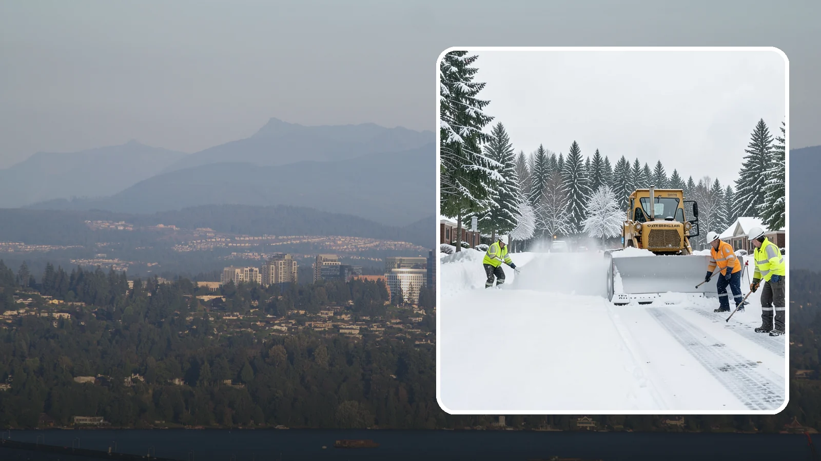 Business Park Snow Plowing in Medina, King County, WA - We plow business park roads, shared lots, and multiple building entrances so every tenant company opens on time.