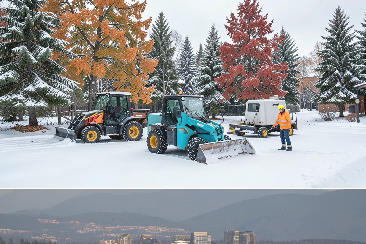 Business Park Snow Plowing in Medina, King County, WA - Approve a seasonal plan before winter so every company in the park opens on time.