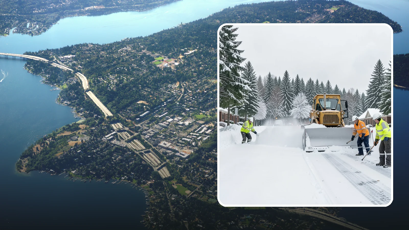 Business Park Snow Plowing in Mercer Island, King County, WA - We plow business park roads, shared lots, and multiple building entrances so every tenant company opens on time.