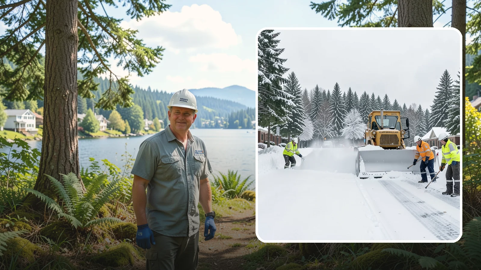 Business Park Snow Plowing in Milton, King County, WA - We plow business park roads, shared lots, and multiple building entrances so every tenant company opens on time.