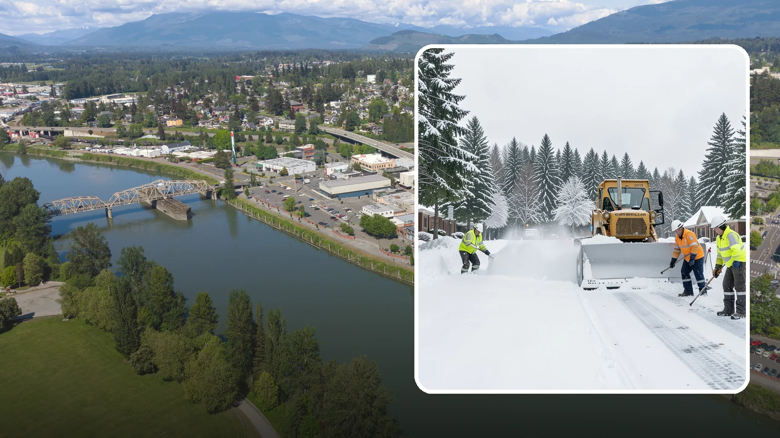 Business Park Snow Plowing in Mount Vernon, Skagit County, WA - We plow business park roads, shared lots, and multiple building entrances so every tenant company opens on time.