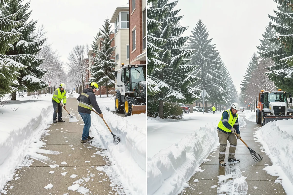 Business Park Snow Plowing in Mount Vernon, Skagit County, WA - Map the internal roads, tenant lots, and building entrances with management