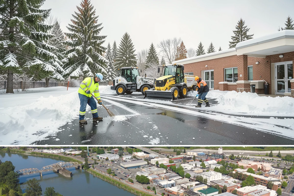 Business Park Snow Plowing in Mount Vernon, Skagit County, WA - Approve a seasonal plan before winter so every company in the park opens on time.