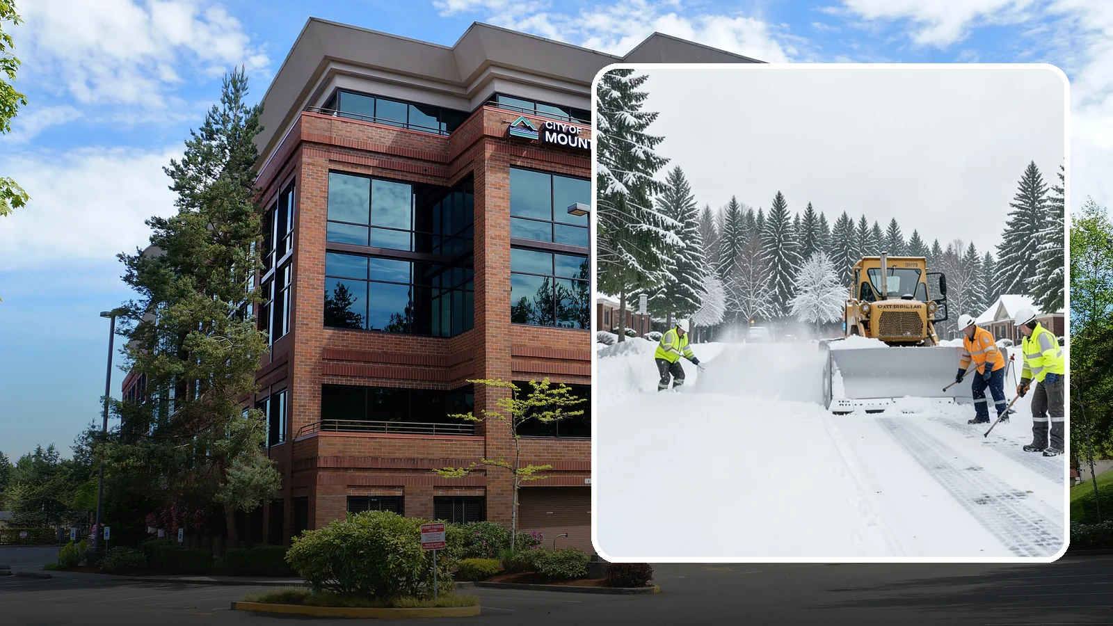 Business Park Snow Plowing in Mountlake Terrace, Snohomish County, WA - We plow business park roads, shared lots, and multiple building entrances so every tenant company opens on time.