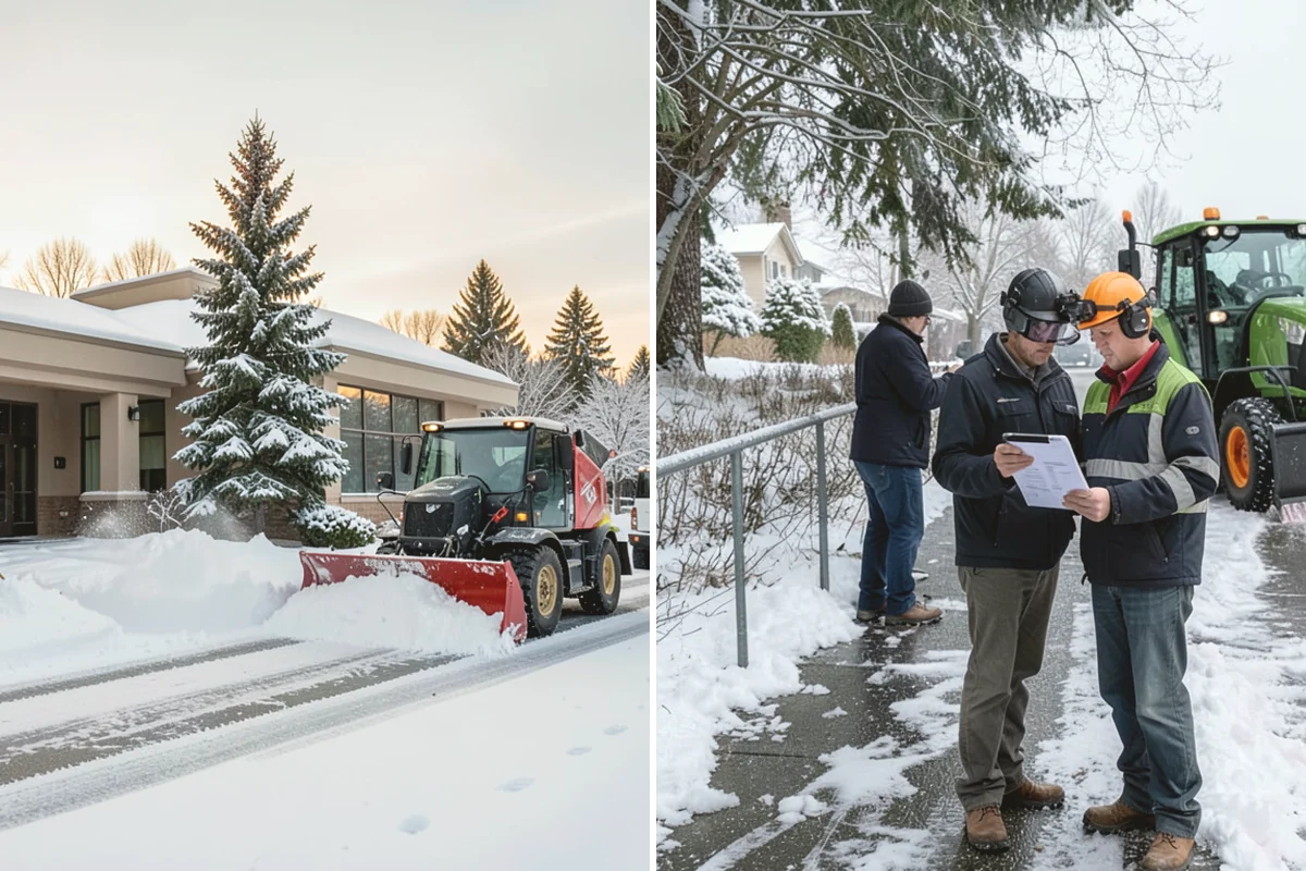 Business Park Snow Plowing in Mukilteo, Snohomish County, WA - Map the internal roads, tenant lots, and building entrances with management