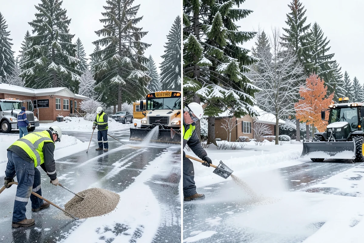 Business Park Snow Plowing in Normandy Park, King County, WA - Map the internal roads, tenant lots, and building entrances with management