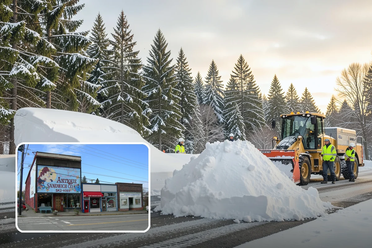 Business Park Snow Plowing in Ruston, Pierce County, WA - Internal roads and every tenant lot cleared before the workday