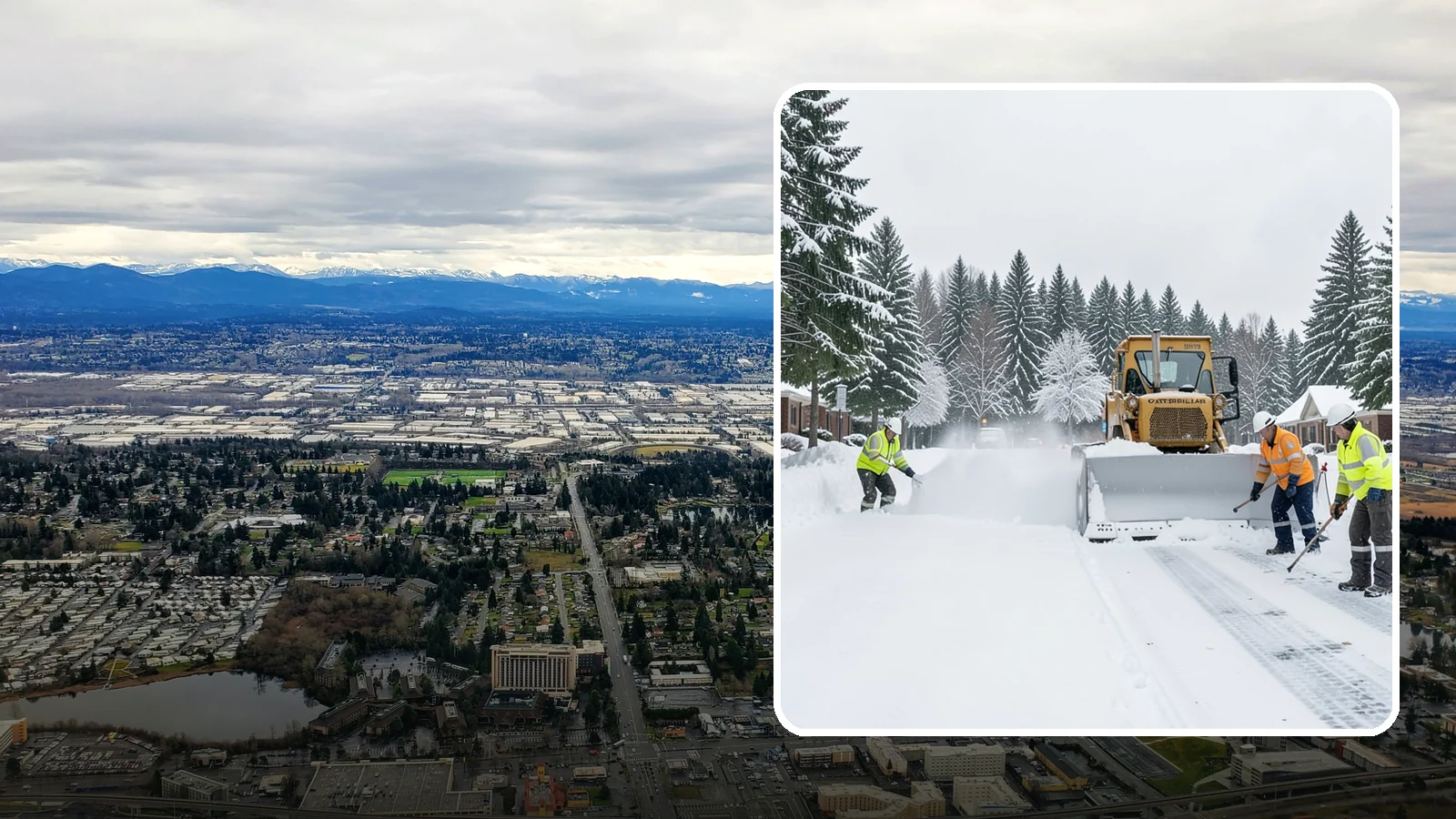 Business Park Snow Plowing in SeaTac, King County, WA - We plow business park roads, shared lots, and multiple building entrances so every tenant company opens on time.